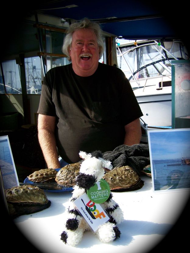 Doug cares a LOT about sustainably farmed abalone – and so do I!