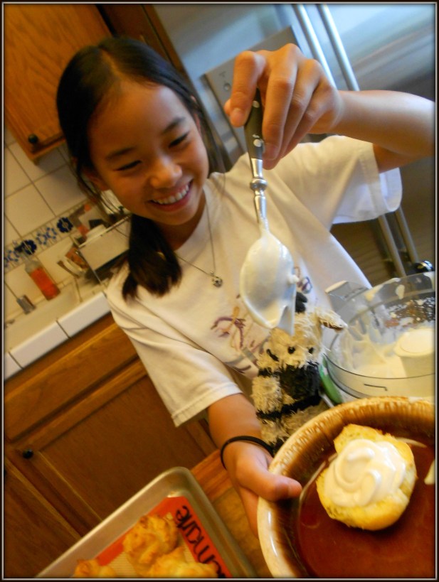 Filling choux pastries is tons of fun!