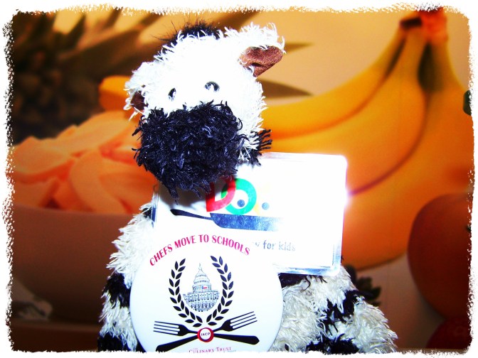 Arty ZeBot with Crispy Green Fruit Poster