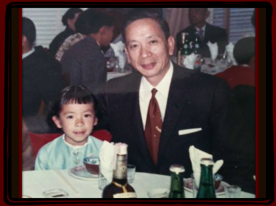 This is Grace as a little girl, with her dad, Baba (Delwyn Wah Yen Young).